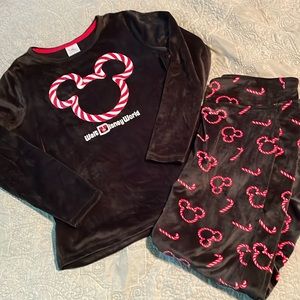 Disney Mickey Candy Cane Pajamas